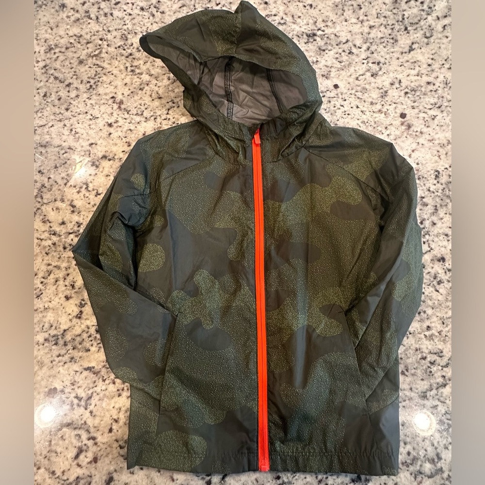 All in Motion Camouflage Jacket with Bright Orange Accents - Size 6/7